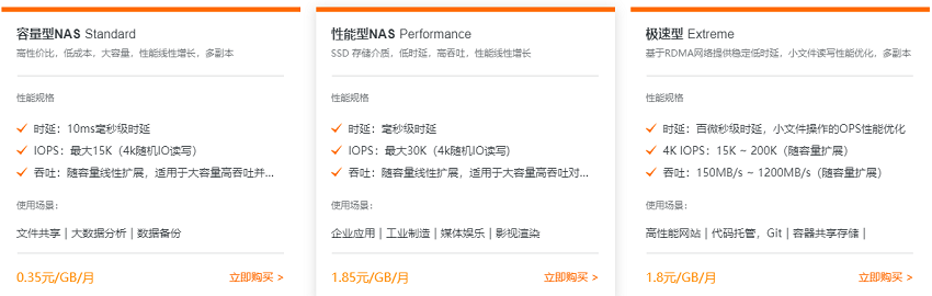 【阿里云】极速型NAS
